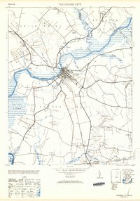 Pocomoke City 1953 topographic map thumbnail