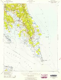 Point Lookout 1937 topographic map thumbnail