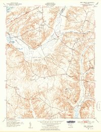 Port Tobacco 1951 topographic map thumbnail