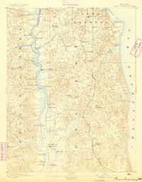 Prince Frederick 1892 topographic map thumbnail