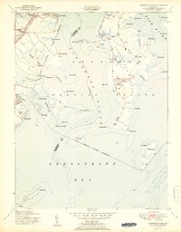 Gunpowder Neck 1951 topographic map thumbnail