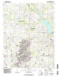 Sandy Spring 1988 topographic map thumbnail