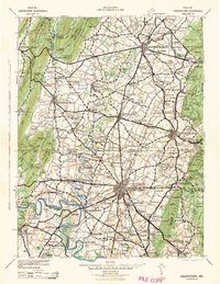 Hagerstown 1942 topographic map thumbnail