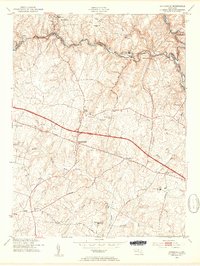Sykesville 1953 topographic map thumbnail