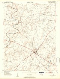 Taneytown 1953 topographic map thumbnail