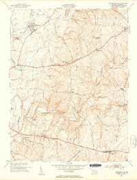 Walkersville 1953 topographic map thumbnail