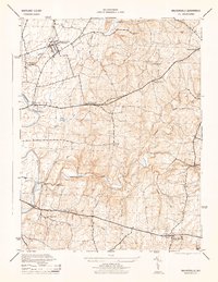 Walkersville 1944 topographic map thumbnail