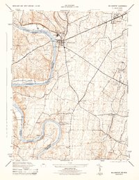 Williamsport 1944 topographic map thumbnail