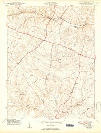 Woodbine 1950 topographic map thumbnail