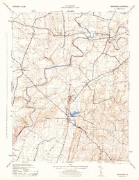 Woodsboro 1944 topographic map thumbnail