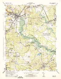 Laurel 1944 topographic map preview