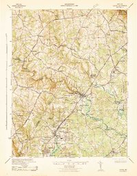 Laurel 1942 topographic map preview