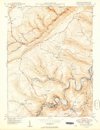 Kitzmiller 1950 topographic map thumbnail