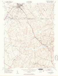 Littlestown 1953 topographic map thumbnail