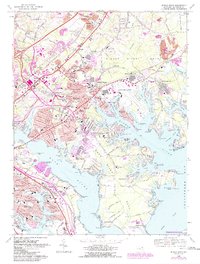 Middle River 1969 topographic map thumbnail