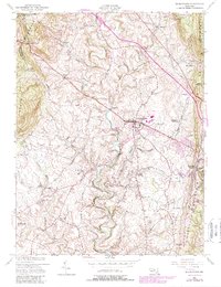 Middletown 1953 topographic map thumbnail