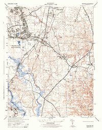 Odenton 1944 topographic map thumbnail