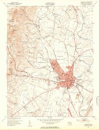 Frederick 1953 topographic map thumbnail