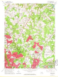 Beltsville 1964 topographic map thumbnail