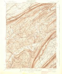 Allensville 1938 topographic map thumbnail