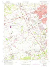 Allentown West 1964 topographic map thumbnail