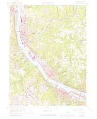 Ambridge 1960 topographic map thumbnail