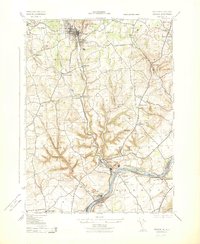 Bangor 1943 topographic map thumbnail