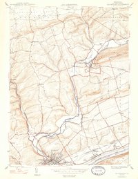 Bloomsburg 1947 topographic map thumbnail