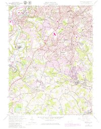 Bridgeville 1960 topographic map thumbnail
