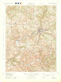 Brookville 1944 topographic map thumbnail