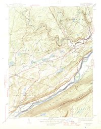 Bushkill 1947 topographic map preview