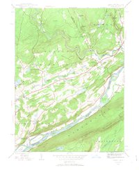 Bushkill 1944 topographic map preview