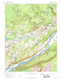 Bushkill 1944 topographic map preview