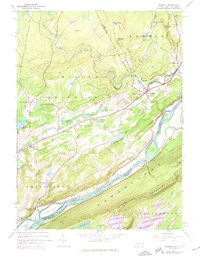 Bushkill 1944 topographic map preview