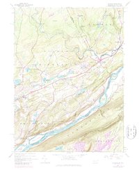 Bushkill 1944 topographic map preview