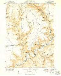 Cedar Run 1948 topographic map thumbnail
