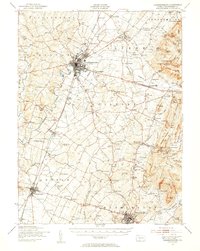 Chambersburg 1943 topographic map thumbnail
