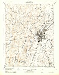 Chambersburg 1944 topographic map thumbnail