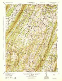 Clearville 1944 topographic map thumbnail