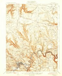Clearfield 1932 topographic map thumbnail