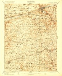 Coatesville 1906 topographic map thumbnail