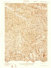 Coudersport 1934 topographic map thumbnail