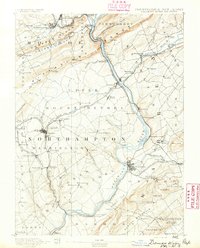 Delaware Water Gap 1891 topographic map thumbnail