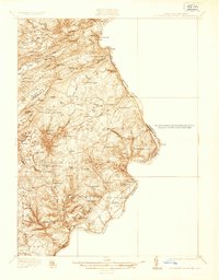 Delaware Water Gap 1936 topographic map thumbnail