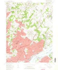 Frankford 1950 topographic map thumbnail