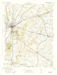 Gettysburg 1944 topographic map thumbnail