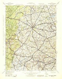 Gettysburg 1942 topographic map thumbnail