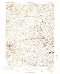 Gettysburg 1951 topographic map thumbnail