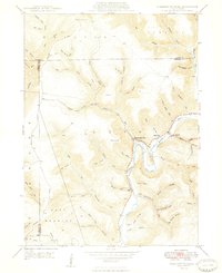 Hammersley Fork 1948 topographic map preview