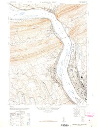 Harrisburg West 1947 topographic map thumbnail